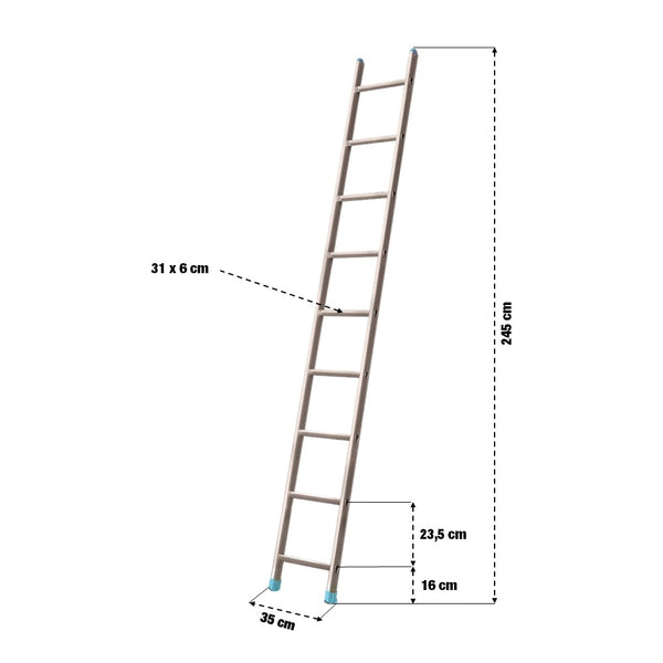 ÉCHELLE SIMPLE 2,45 M (1)