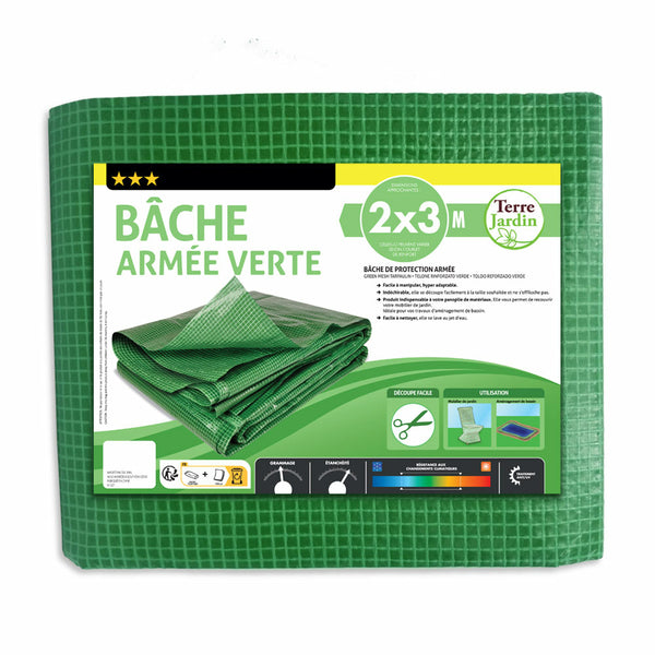 BÂCHE DE PROTECTION ARMÉE VERTE (3)