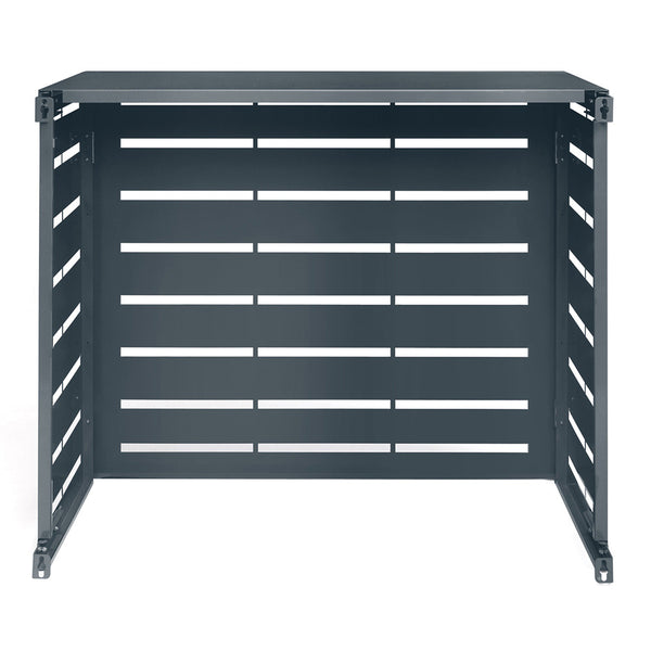 CACHE CLIMATISEUR EXTÉRIEUR MÉTAL GRIS 95x50x80 CM (2)