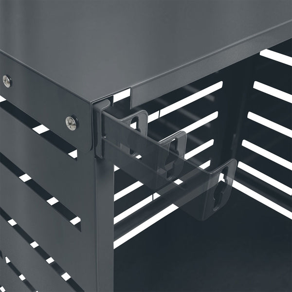 CACHE CLIMATISEUR EXTÉRIEUR MÉTAL GRIS 95x50x80 CM (5)