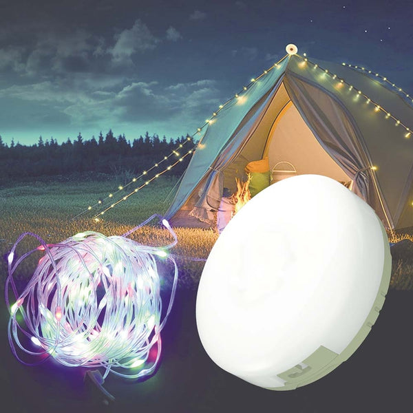 LAMPE DE CAMPING 36 LED RECHARGEABLE AVEC GUIRLANDE 98 LED (7)