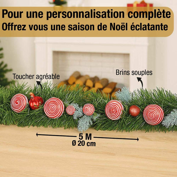 GUIRLANDE VERTE 200X6X5M BOA LONGUE (1)