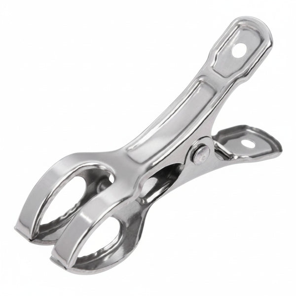 LOT DE 12 PINCES A LINGE INOX 8,5xØ1,9CM (1)