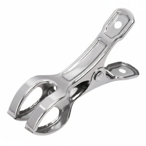 LOT DE 12 PINCES A LINGE INOX 8,5xØ1,9CM (1)