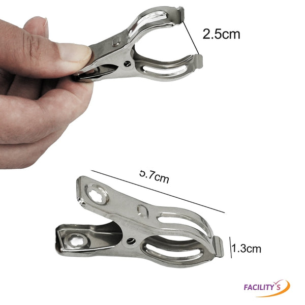 LOT DE 30 PINCES A LINGE INOX 5,7xØ1,3CM (4)