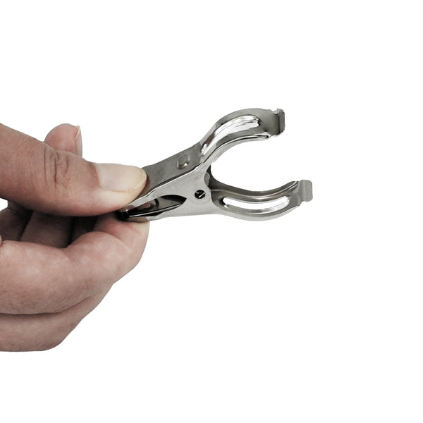 LOT DE 30 PINCES A LINGE INOX 5,7xØ1,3CM (3)