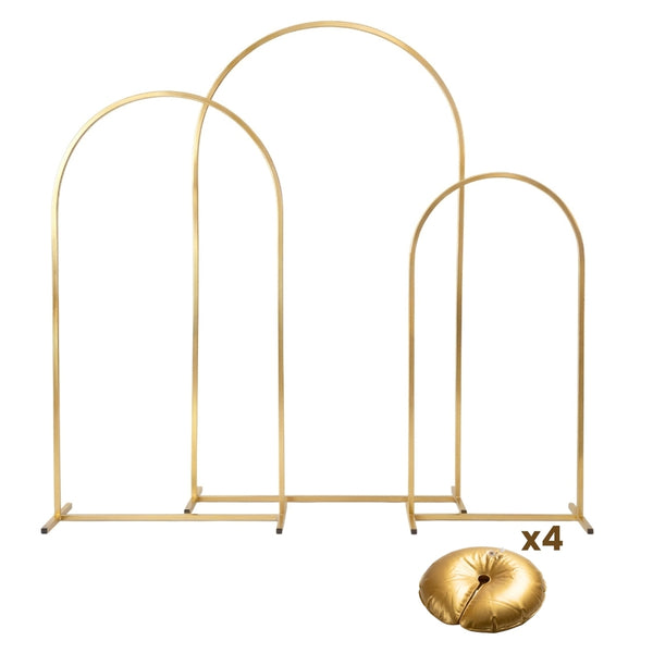 ARCHES DE MARIAGE METAL OR HAUTEURS 220 180 140 CM X3 (4)