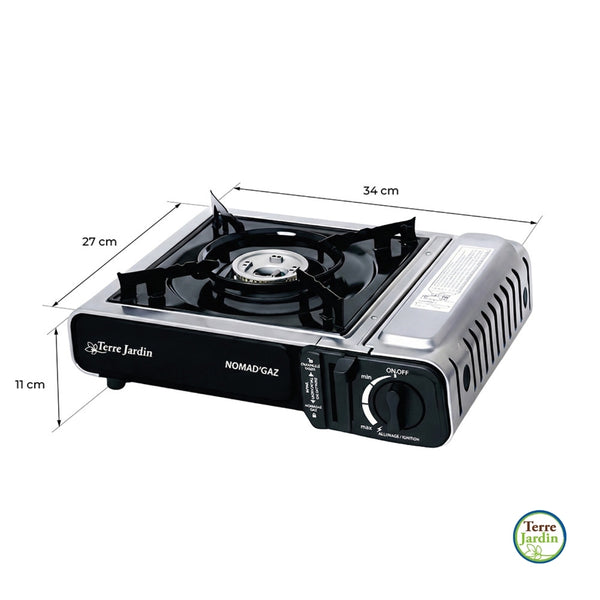 RECHAUD A GAZ DE CAMPING 1 FEU AVEC VALISETTE NOMADGAZ (5)