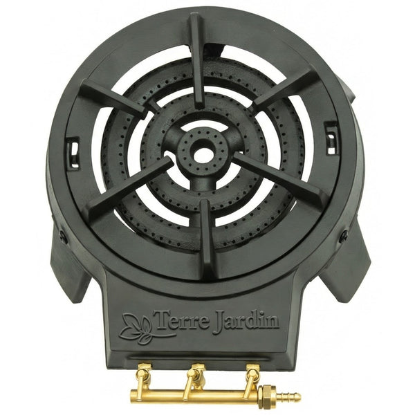 RECHAUD A GAZ EN FONTE 3 FEUX 4 PIEDS 9,5 KW GAZTIVAL PRO (2)