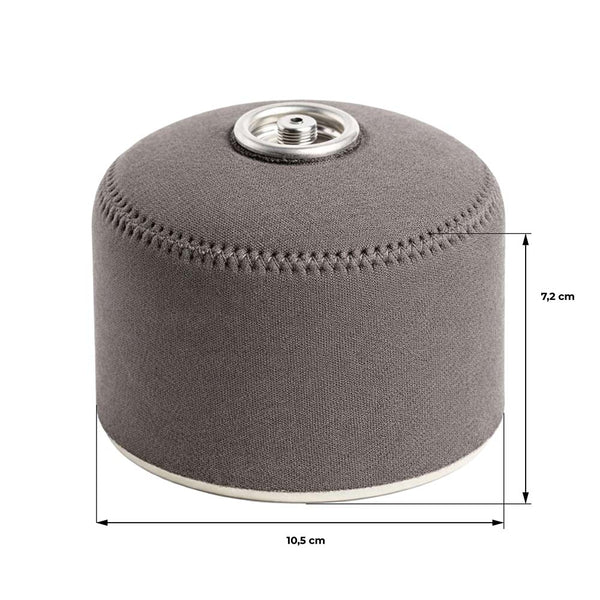 HOUSSE DE PROTECTION CARTOUCHE DE GAZ NEOPRENE GRAPHITE Ø10,5X7,2CM (4)