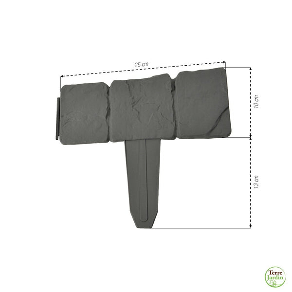 BORDURETTES IMITATION PIERRE, Lot de 10 (1)