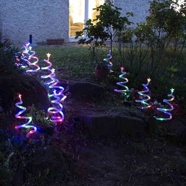 SAPINS SPIRALE SOLAIRES 40 LED MULTICOLORE (1)