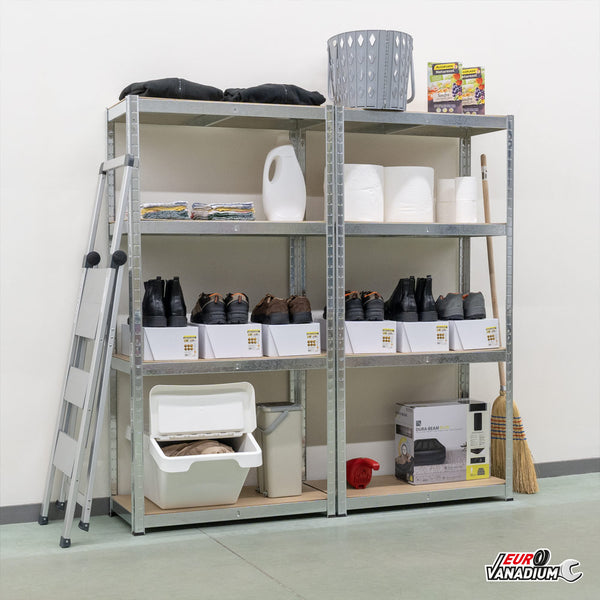 ÉTAGÈRE MÉTAL CHARGES LOURDES DOUBLE (3)