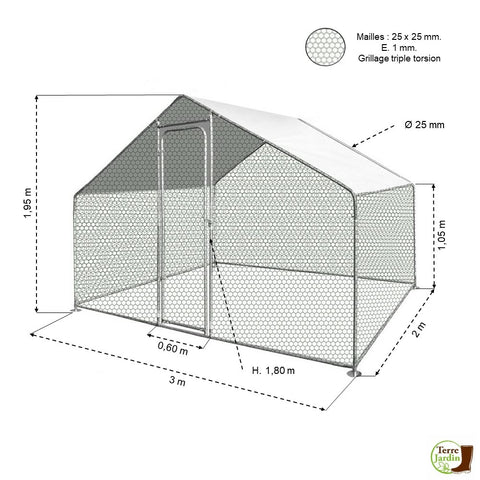 VOLIÈRE D'ÉLEVAGE 6M² (1)