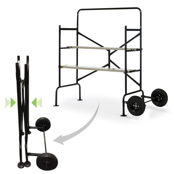 ÉCHAFAUDAGE ROULANT 2 NIVEAUX (1)