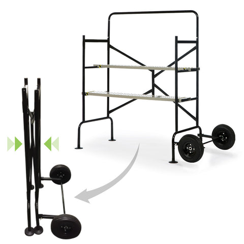 ÉCHAFAUDAGE ROULANT 2 NIVEAUX (1)