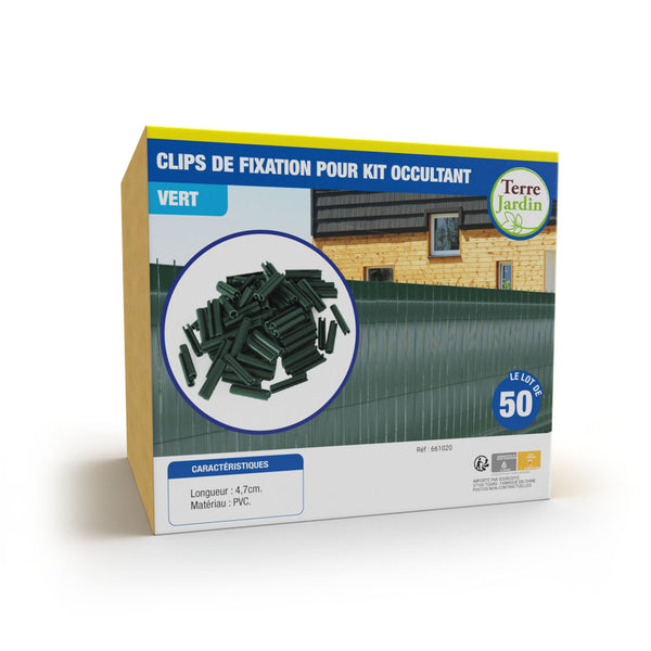 CLIPS DE FIXATION KIT OCCULTANT PVC (5)