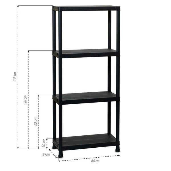 ÉTAGÈRE PLASTIQUE 4 NIVEAUX (1)
