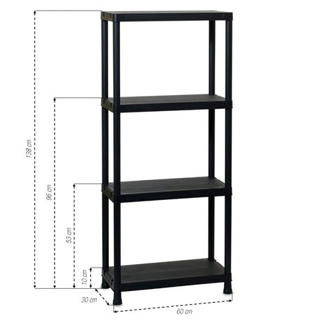 ÉTAGÈRE PLASTIQUE 4 NIVEAUX (1)
