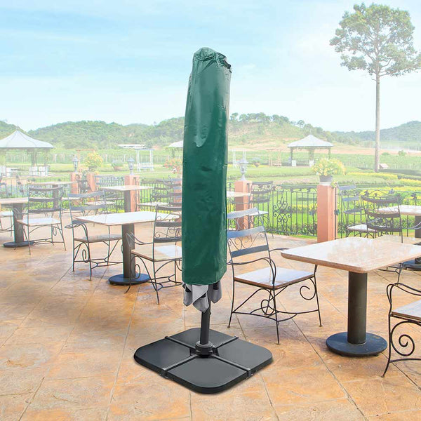 HOUSSE PARASOL DÉPORTÉ PVC VERT (3)