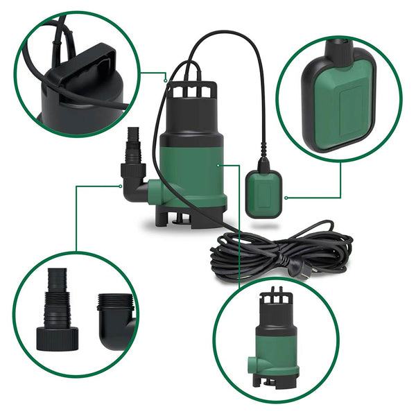 POMPE ÉVACUATION EAUX CHARGÉES 750W (1)