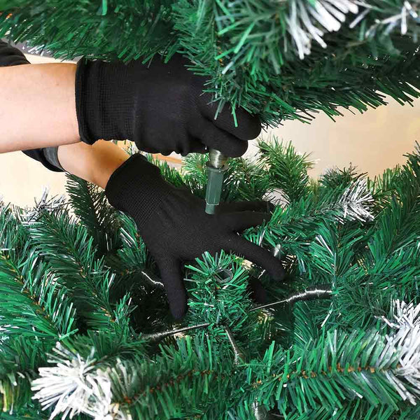 SAPIN DE NOËL TRADITION VERT POINTES BLANCHES (3)