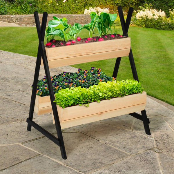 JARDINIÈRES BOIS SUSPENDUES TRIO (3)