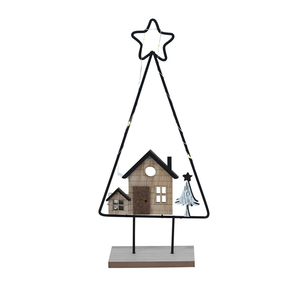 SAPIN EN MÉTAL LUMINEUX 8 LED 29 CM (2)