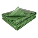 Bâche Protection Carrée Avec Cordon - 150x150 Cm, Vert, Pour Bac à Sable Ou Piscine - 2