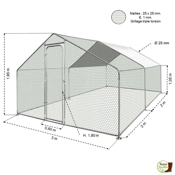 VOLIÈRE D'ÉLEVAGE 12 M² (1)