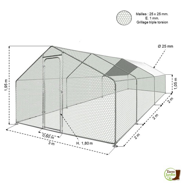 VOLIÈRE D'ÉLEVAGE 18 M² (1)