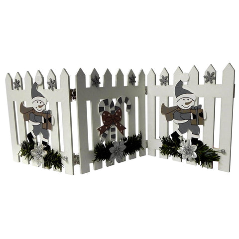 BARRIÈRE DÉCORATIVE POUR SAPIN BLANCHE (1)