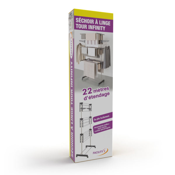 SÉCHOIR À LINGE TOUR INFINITY (2)