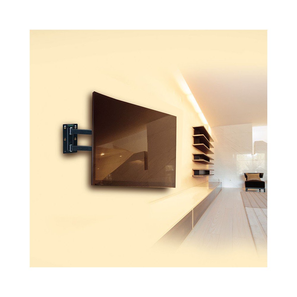 Ribelli Support TV Mural Écrans LED LCD Support Mural Inclinable Plasma 32'  - 65