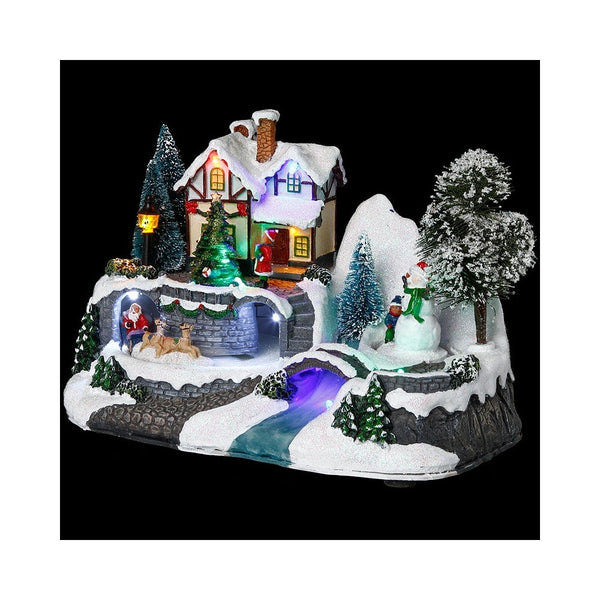 VDN A PILES MAISON AVEC BONHOMME DE NEIGE (4)