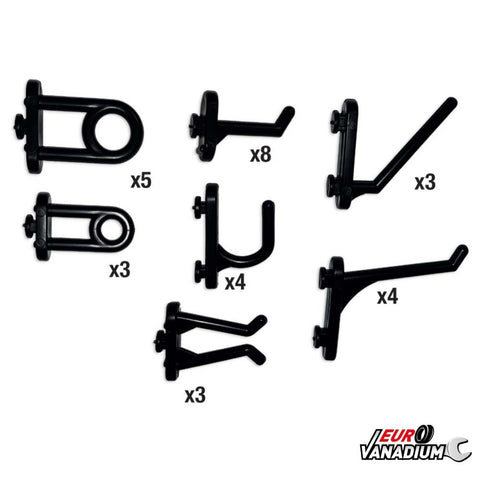 CROCHETS PANNEAUX MURAUX PLASTIQUE X 30 (1)