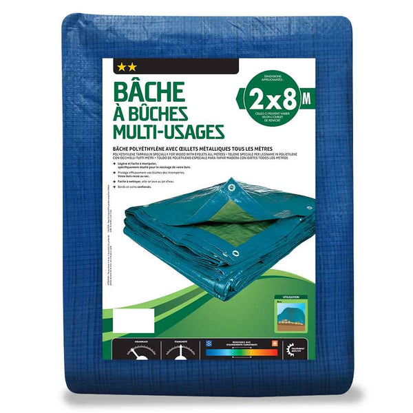 BÂCHE À BÛCHES MULTIUSAGE (4) & BÂCHE À BÛCHES MULTIUSAGE 2 X 8 M (2)