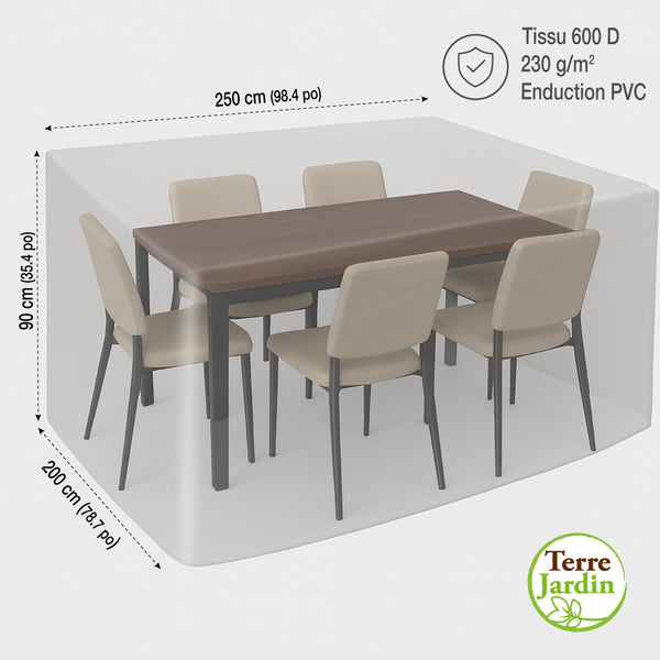 HOUSSE POLYESTER 600D ENDUIT PVC TABLE RECTANGLE L250xl200xH90 CM (4)