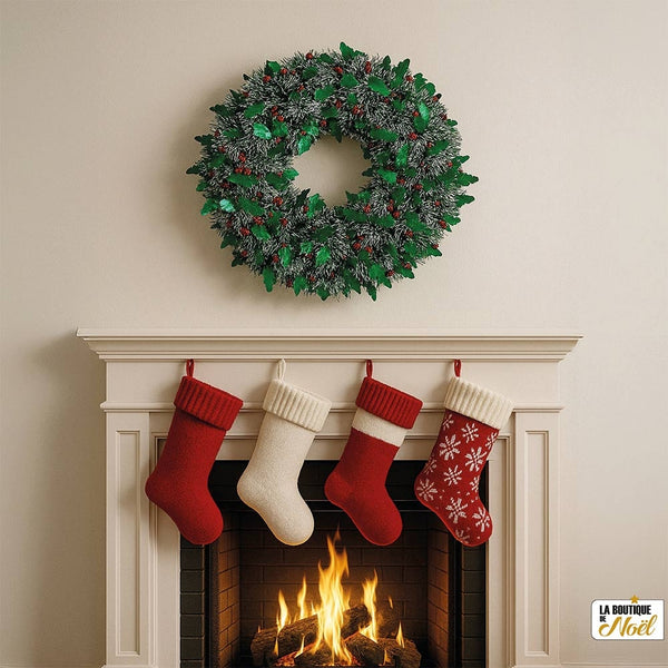 COURONNE DE L'AVENT GUIRLANDE 48CM (2)