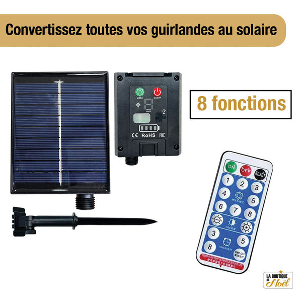 PANNEAU SOLAIRE USB AVEC TELECOMMANDE 1200 mAh (3)