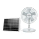 VENTILATEUR 2EN1 SOLAIRE ET ELECTRIQUE DIAM 27CM