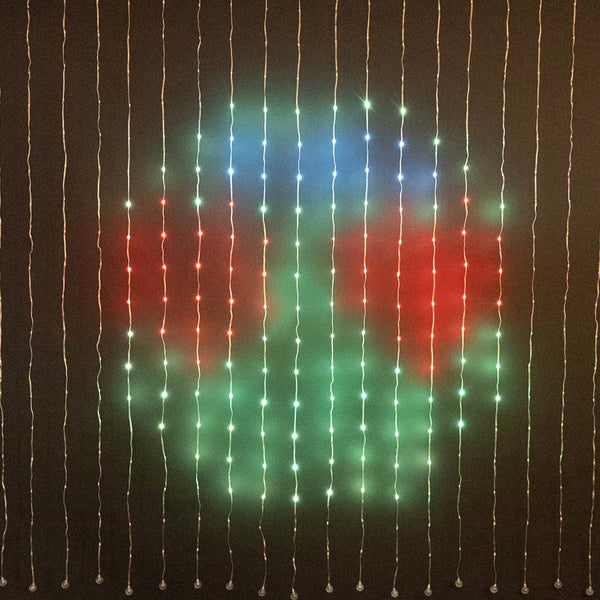 RIDEAU  LUMINEUX RGB 400 LED 2X2M AVEC APPLICATION MOBILE (8)