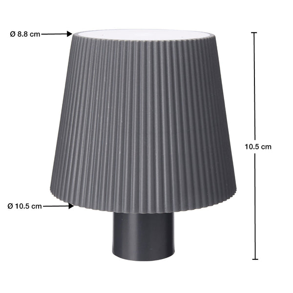 CHAPEAU DE LAMPE LED POUR BOUTEILLE USB GRIS (5)