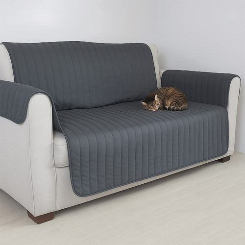 COUVRE FAUTEUIL ET CANAPÉ WATERPROOF MARRON (1) & COUVRE CANAPÉ WATERPROOF 2 PLACES ANTHRAC