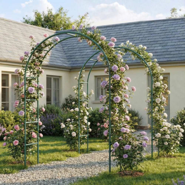 ARCHE DE JARDIN 240x140CM VERT LOT DE 2 (2)