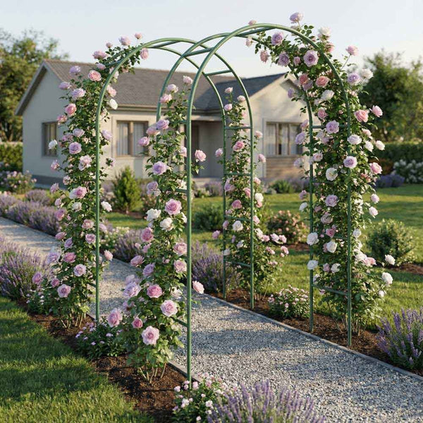 ARCHE DE JARDIN 240x140CM VERT LOT DE 2 (3)
