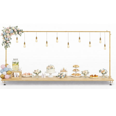 ARCHE DE TABLE EXTENSIBLE METAL OR L79 A 280CM H79 A 162CM (1)