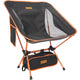 CHAISE DE CAMPING PLIANTE ALTERRA EN ALUMINIUM ET OXFORD 600D ORANGE