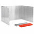 PARE-VENT PLIABLE POUR RÉCHAUD DE CAMPING ALUMINIUM 12 PANNEAUX 8X24CM