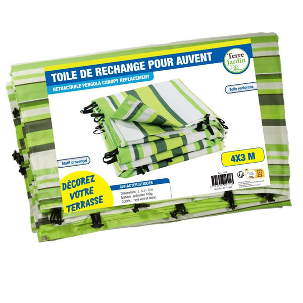 TOILE DE RECHANGE POUR AUVENT BEIGE (4)